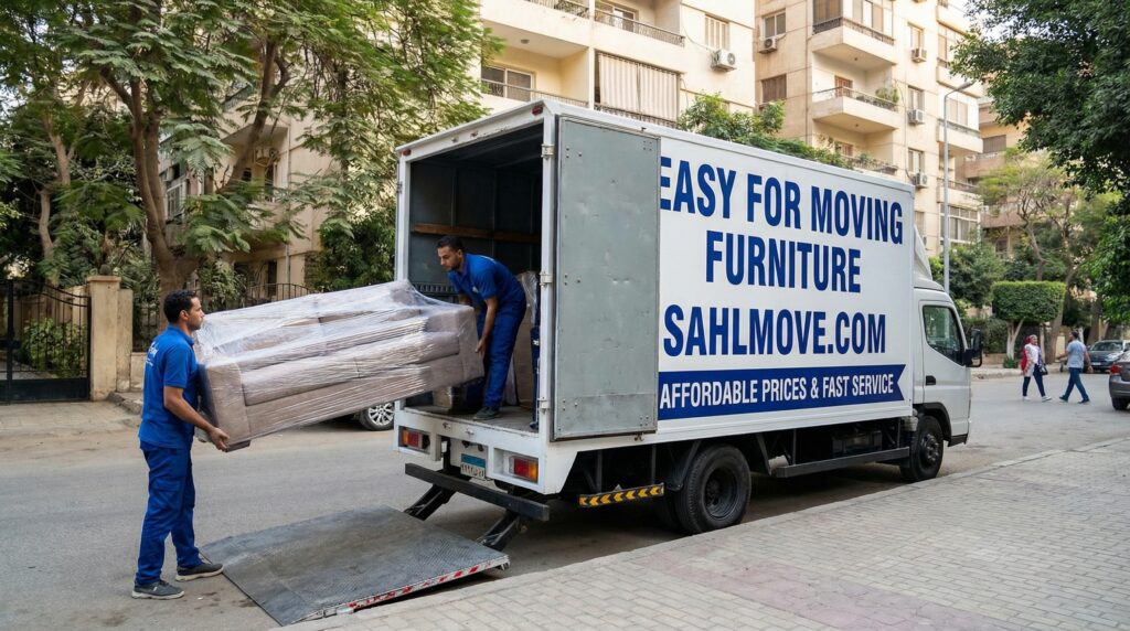 نقل عفش في المعادي الجديدة بأسعار رخيصة مع خدمة سريعة وتغليف احترافي لحماية الأثاث