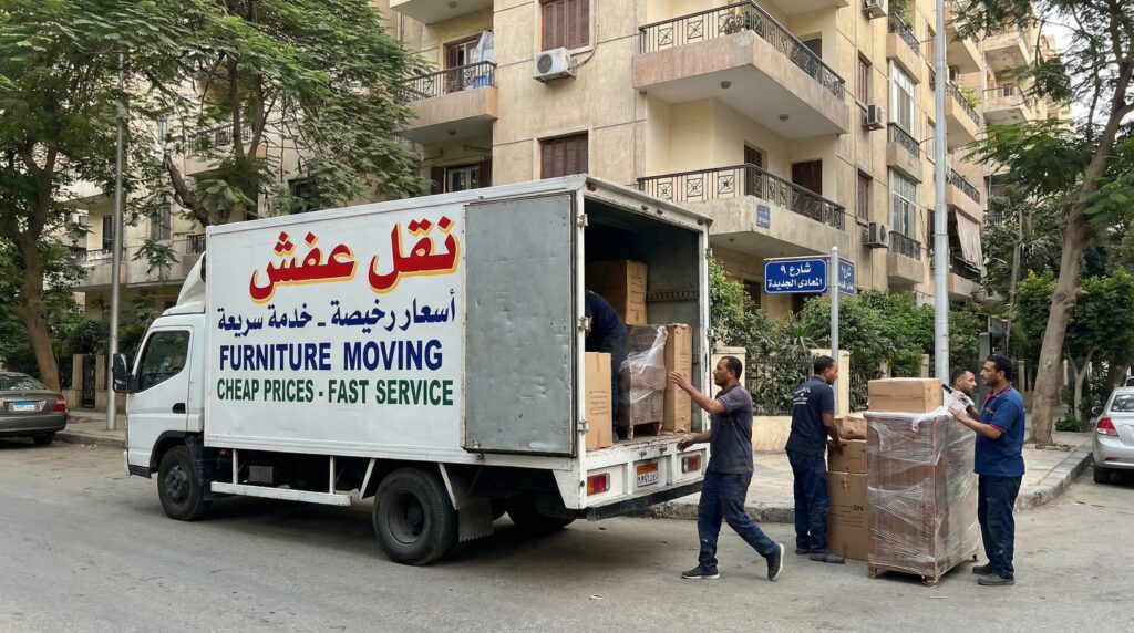 نقل عفش في المعادي الجديدة بأسعار رخيصة مع خدمة سريعة وتغليف احترافي لحماية الأثاث