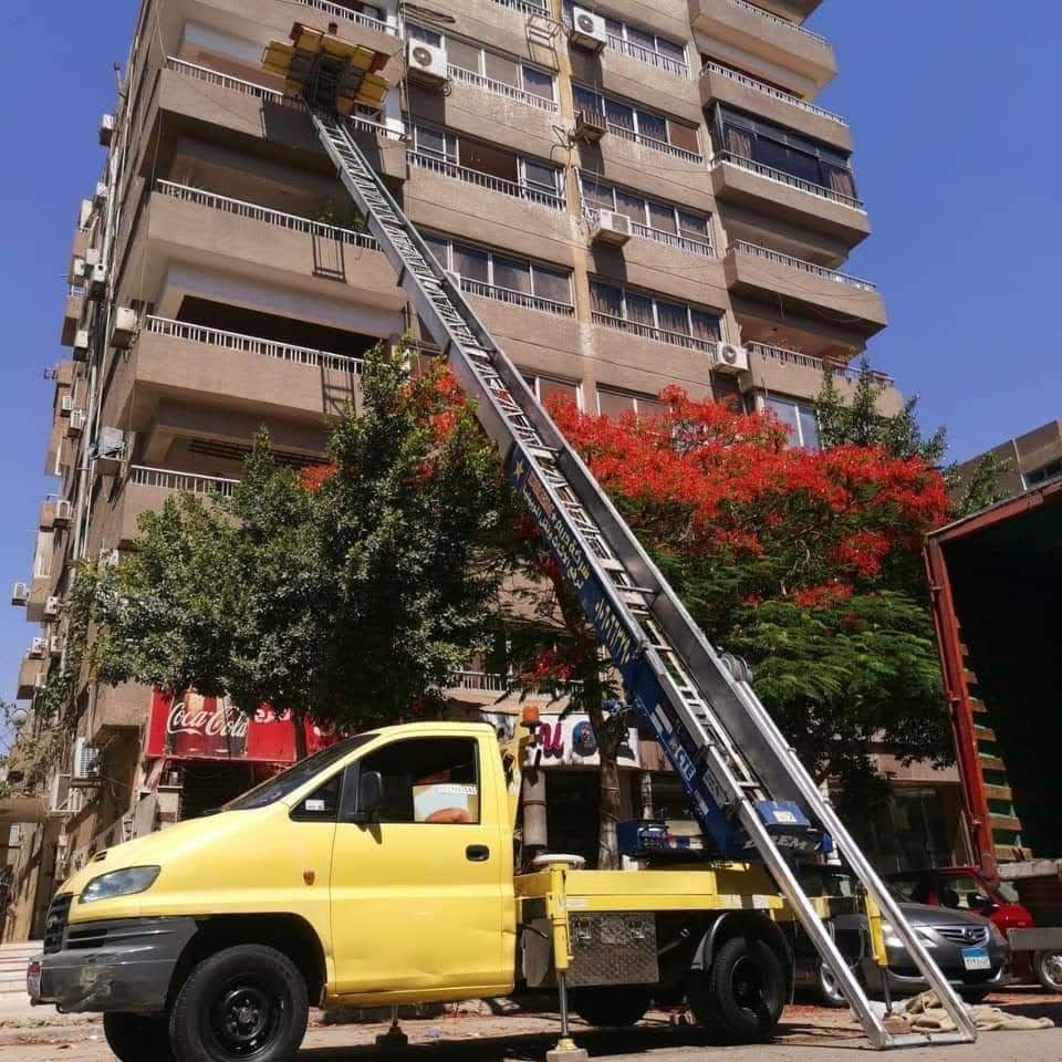 شركة نقل عفش في مصر الجديدة مع ونش رفع لنقل الأثاث للأدوار العالية بأمان وأسعار مناسبة